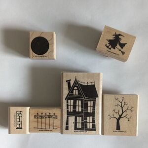 Stampin' Up Home is Where the Haunt Is, 6pc Halloween haunted house stamp set